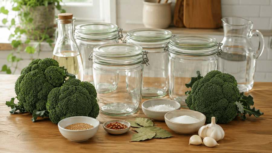 benodigdheden recept voor inmaken van broccoli